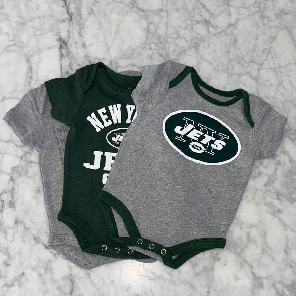 New York Jets Baby Onesies Bundle Set 0/3M